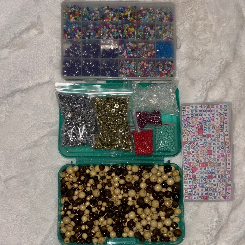 Bead and Jewelry Supply Kit — Multicolor and Brown Beads